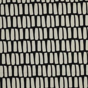 Wachstuch Scandi Stripes - Schwarz/Creme