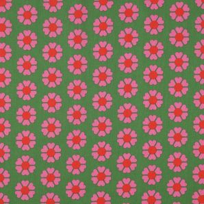 Wachstuch Retro - Grün/Pink