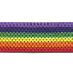 Gurtband Streifen 40mm - Regenbogen