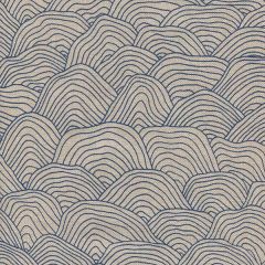 Deko Hand Drawn Waves - Blau