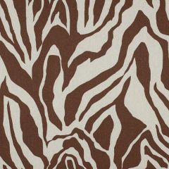 Leinen Viskose  Animalprint - Cremeweiß/Braun