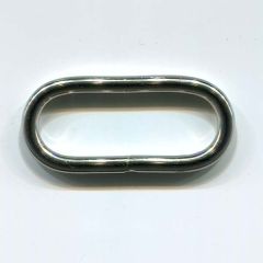 Schnalle oval 3,8cm - Silber glänzend