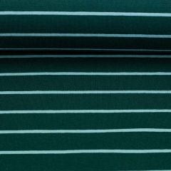 Jersey Orkney Stripe - Dunkelgrün/Hellblau