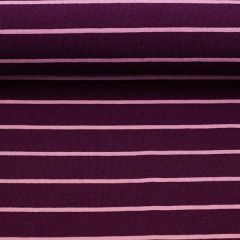 Jersey Orkney Stripe - Violett/Flieder