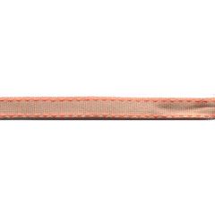 Ripsband gestrichelt 9mm - Neonorange
