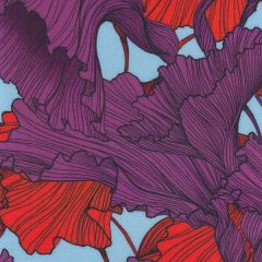 Viskose Seaweed - Hellblau/Violett