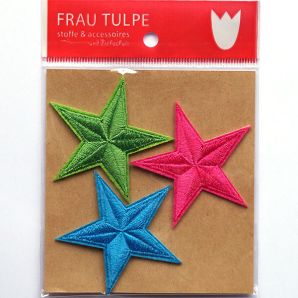 Aufbügler Set - Sterne bunt