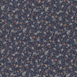 Batist Classic Paisley - Dunkelblau