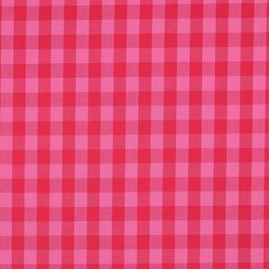 Baumwoll Karo 15mm - Raspberry/Pink