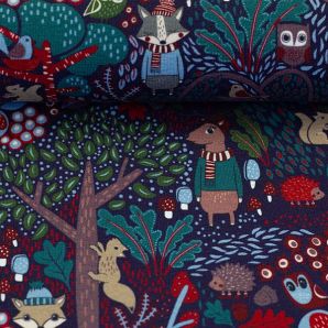 French Terry In the Woods by Bienvenido - Blau