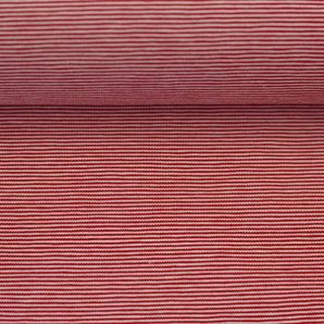 Bündchen Ringel - Rot/Weiß