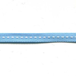 Webband Striche 6mm - Hellblau