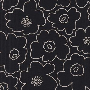 Canvas Kimi Flower- Schwarz