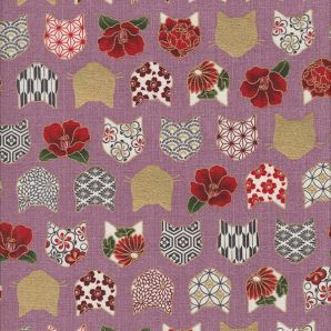 Cat Patterns - Rosa Golddruck
