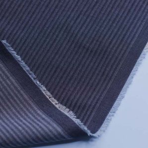 Chambray Herringbone Stripe Kira 6oz - Dunkelblau