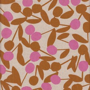 Cherry Pom Pom - Natur/Braun/Pink