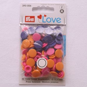 Color Snap Druckknöpfe - Orange Pink Violett