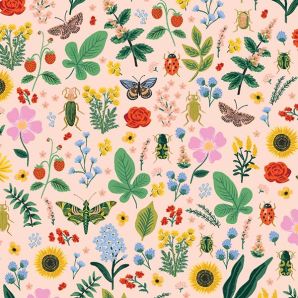 Curio Bugs Meadow - Blush / Goldprint