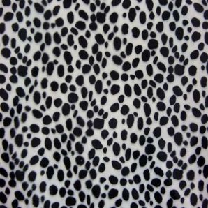 Kunstfell Tier Dalmatiner - Schwarz/Weiß