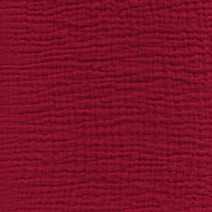 Double Musselin - Kirschrot