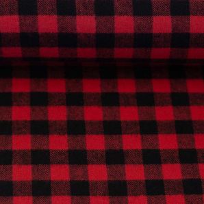 Flanell Karo Lumberjack Klein - Schwarz/Rot