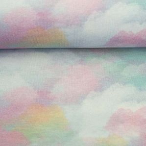 French Terry Cloudy - Rainbow