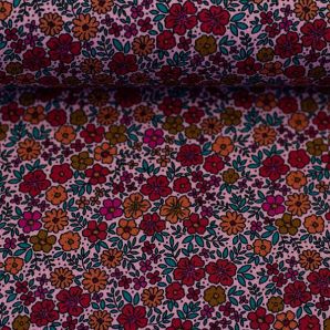 French Terry Blümchen Elli - Rosa