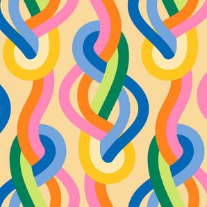 Reststück Groove Doodles - Colorful