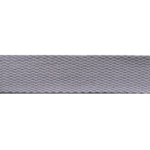 Baumwoll Gurtband uni 24mm - hellgrau