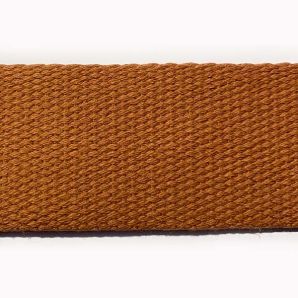 Baumwoll Gurtband uni 40mm - Caramel