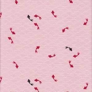 Happy Wave Fish - Rosa/Rot/Schwarz