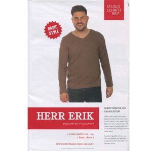 Studio Schnittreif - Basic Shirt Herr Erik mit klassichem V-Ausschnitt