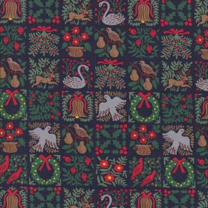 Holiday Tapestry - Navy