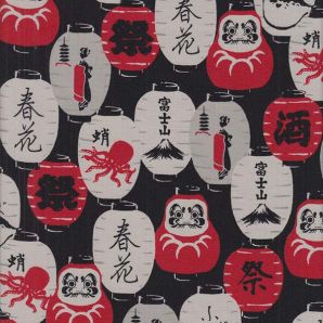 Japanese Lanterns - Schwarz