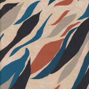 Jersey Desert Flame - Beige/petrol