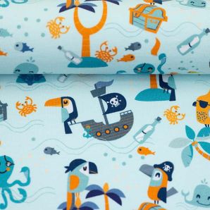 Jersey Parrots by Bienvenido Colorido - Hellblau