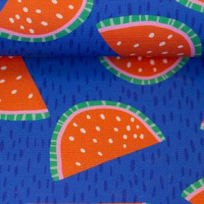 Reststück Jumble & Zest Canvas Melone - Rot/Blau
