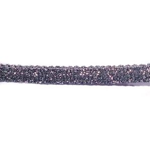 Glitzerkordel ø 6mm - Silber