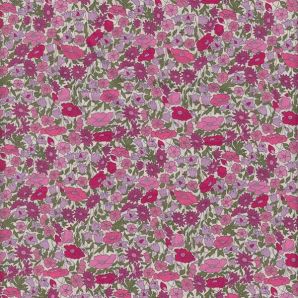 Liberty Poppy Forest Tana Lawn® - Creme/Pink