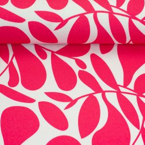 Viskose Medium Hojas by Lillesol&Pelle - Pink