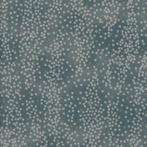 Reststück Little Flower Stars - Grüngrau