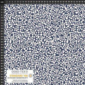 Viscose Twill Light & Lush Nordic Blossom - Blue