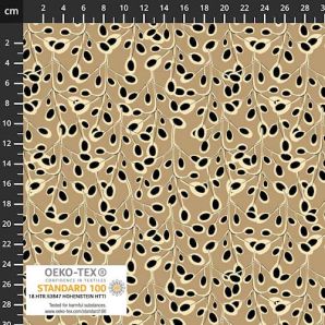 Viscose Twill Light & Lush Plants - Gold