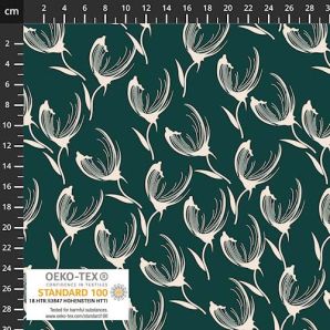 Viscose Twill Light & Lush Tulips - Green