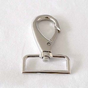 Karabiner groß 3,8cm - Silber glänzend