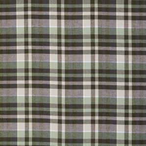 Reststück Flanell Karo Midge - Grün/Creme