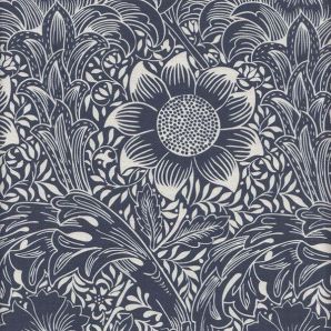 Deko Canvas Morris Sunflower - Blau/Weiß