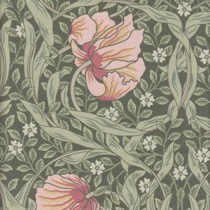 Deko Canvas Morris Tulips - Grün