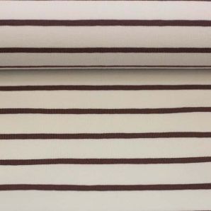 Jersey Nice Stripe - Offwhite/Peppercorn