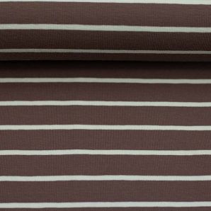 Jersey Nice Stripe - Peppercorn/Offwhite